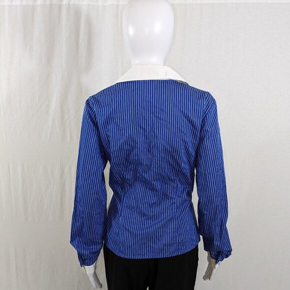 Jones New York Striped Wrap Top - Picture 3 of 4